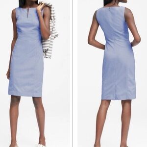 Banana Republic Light Blue Sheath Dress